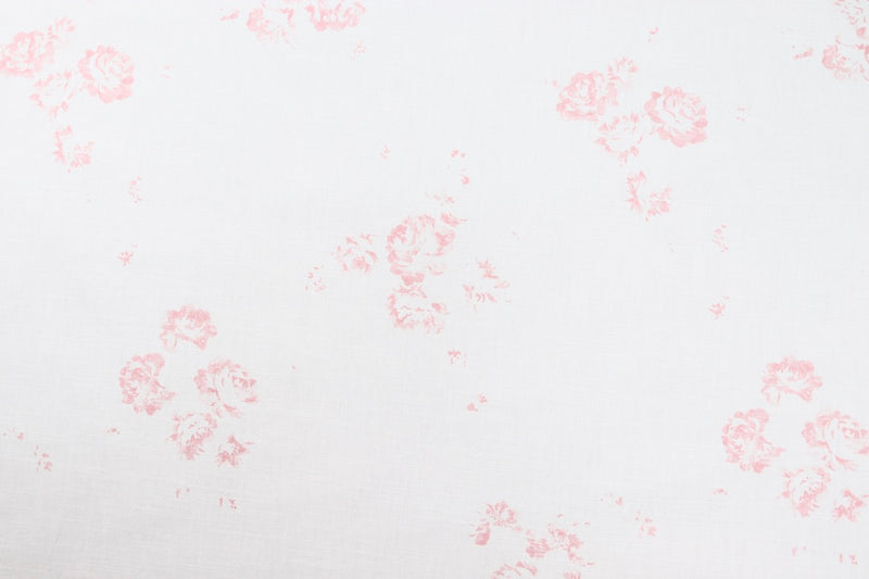 Camille - Soft Pink On Oyster linen