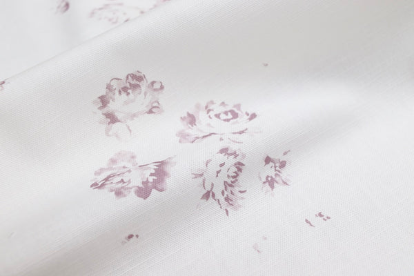Faded Floral Linen Fabrics - Camille Vintage on Linen