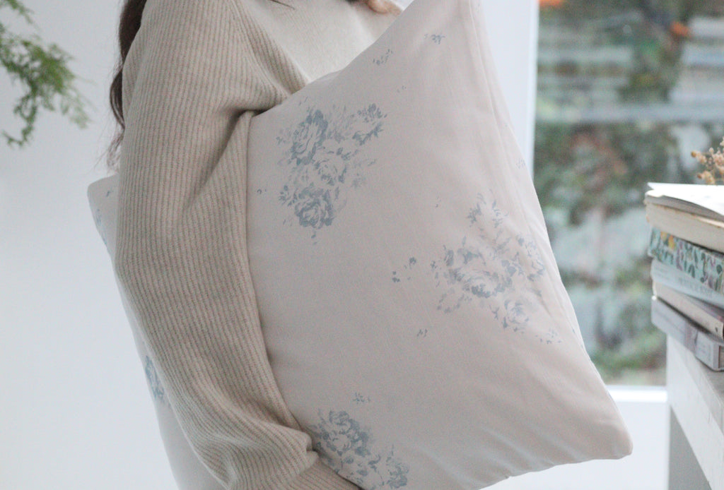 Cushion Cover in Lyon Bleu