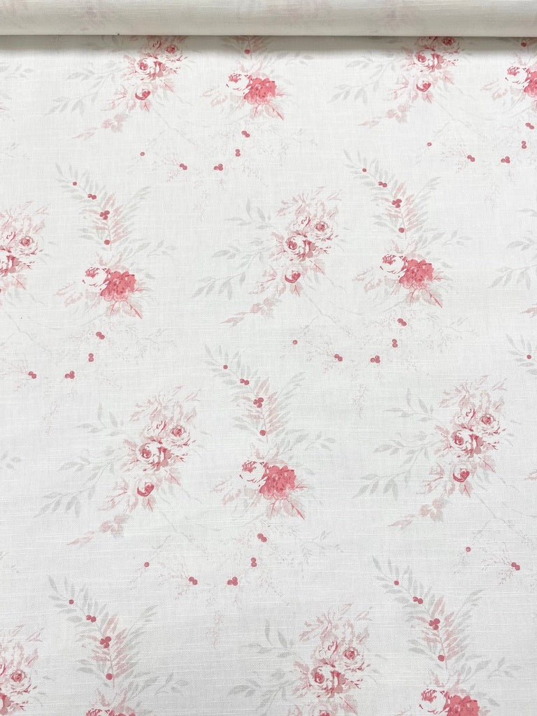 Aimée Pink on Oyster linen