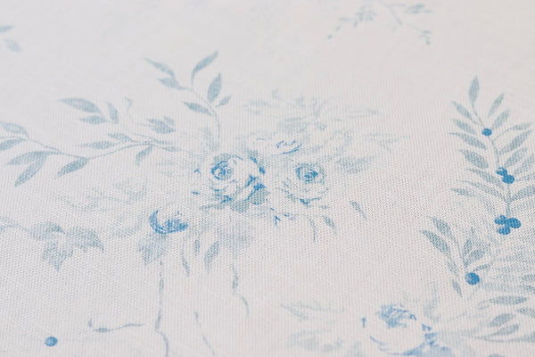 faded floral fabrics, Aimée bleu