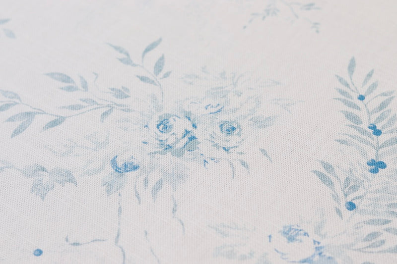 faded floral fabrics, Aimée bleu