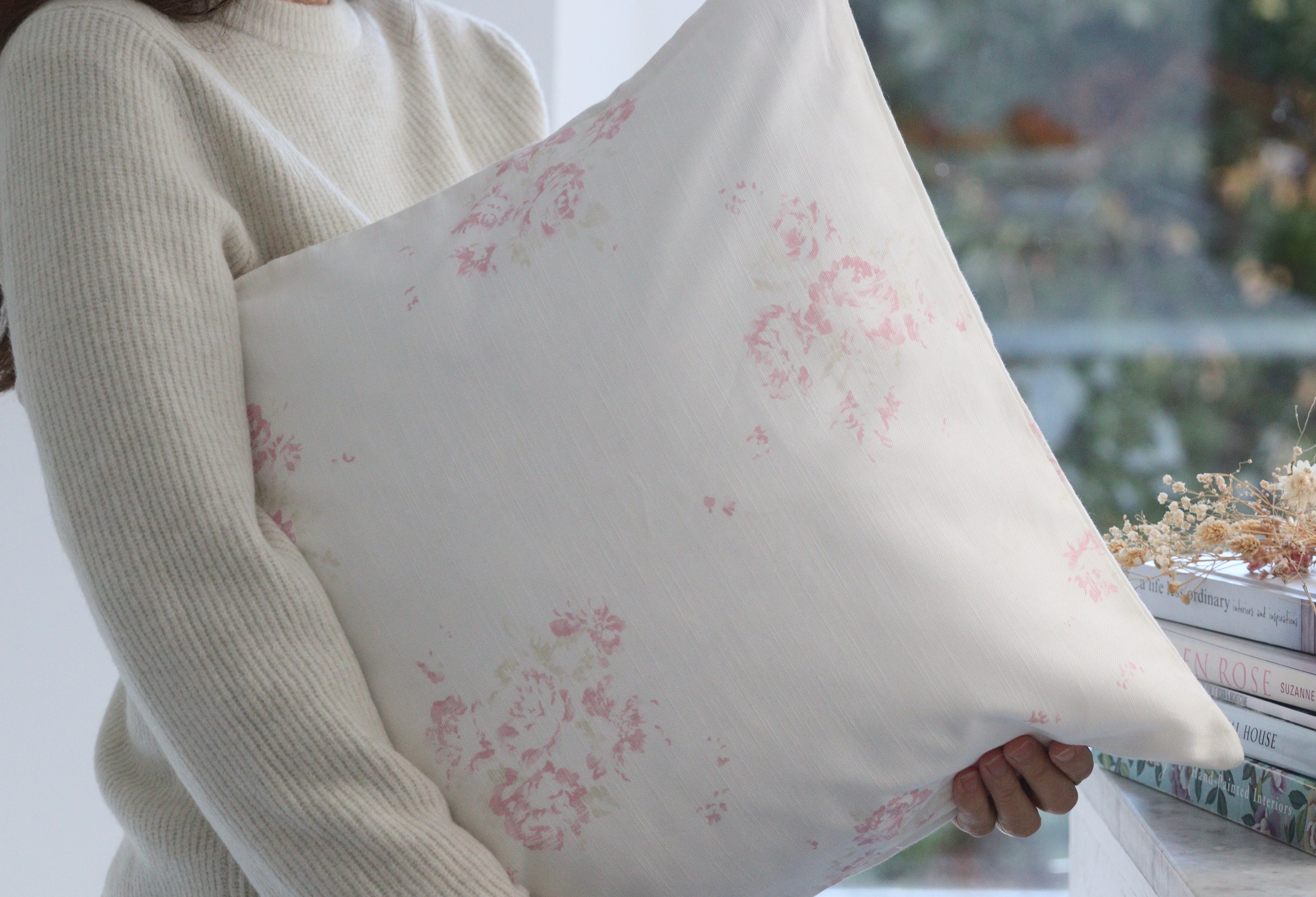 Cushion Cover in Antique Rose
