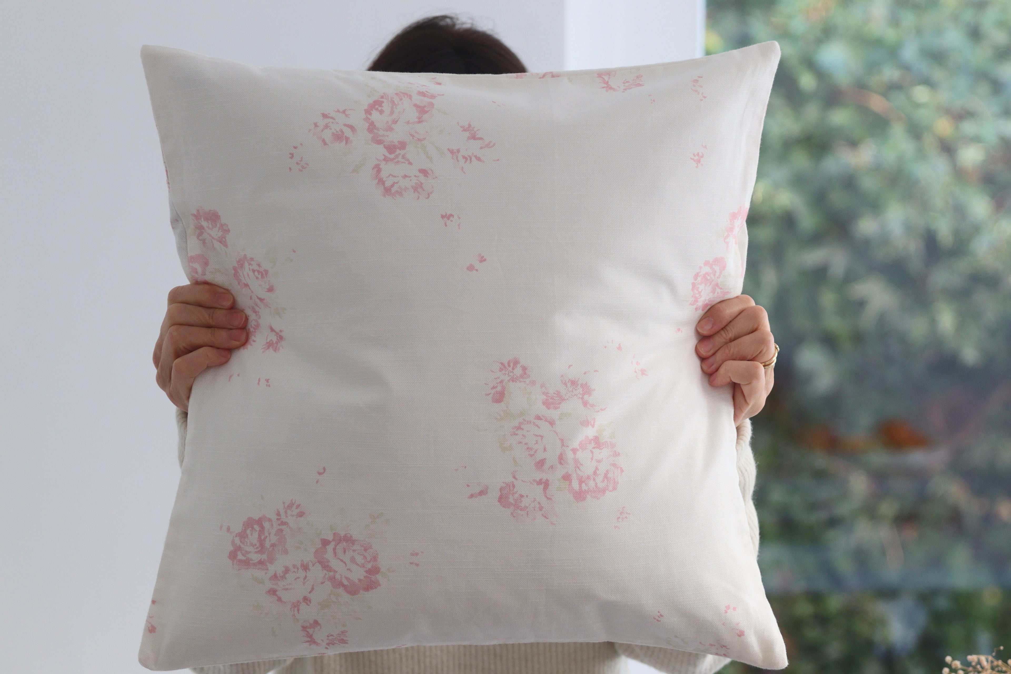 Cushion Cover in Antique Rose