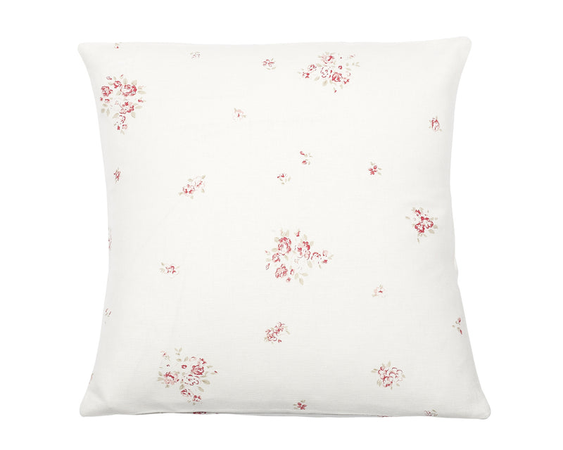 Petite Fleur Cushion Cover on Oyster Linen